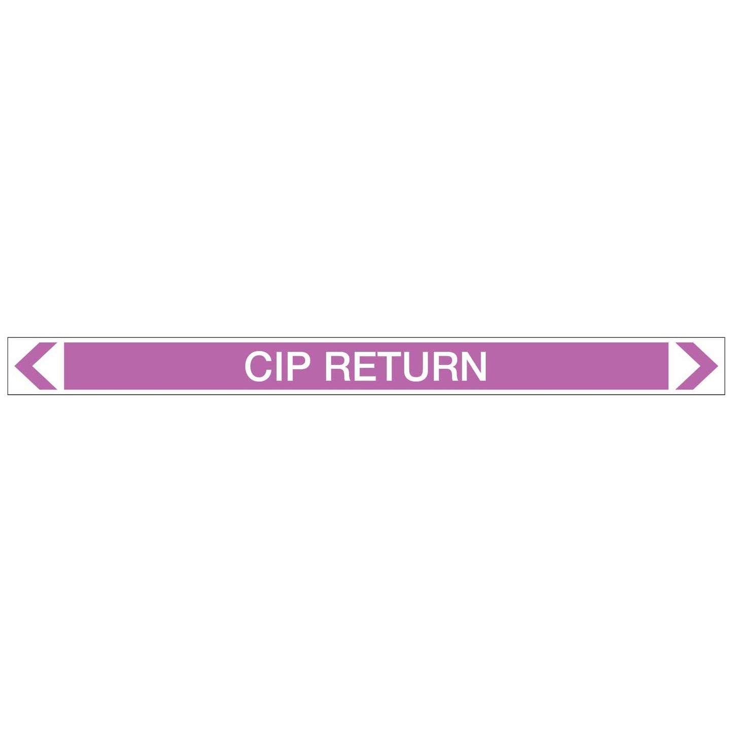 Alkalis / Acids - CIP Return - Pipe Marker Sticker - New Signs