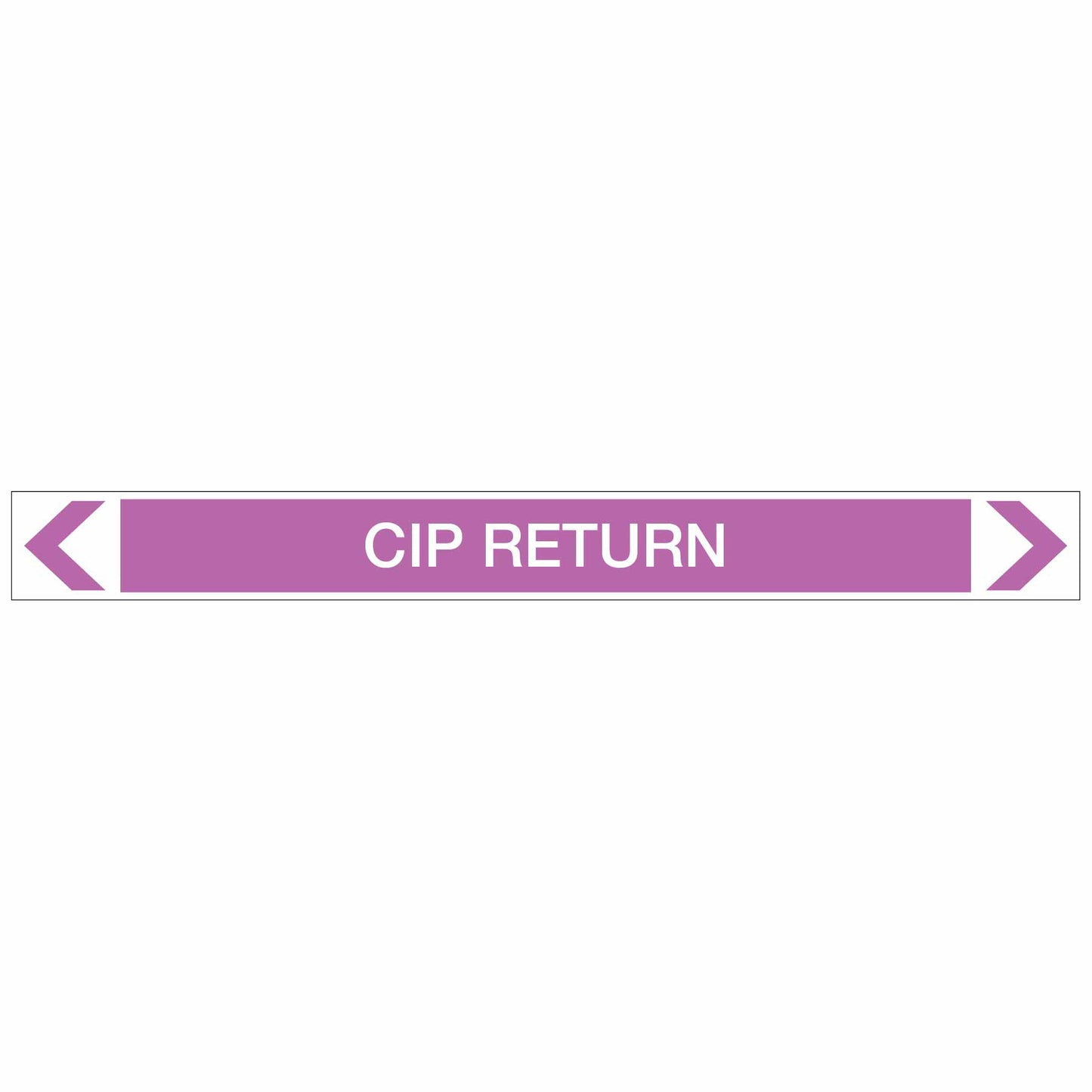 Alkalis / Acids - CIP Return - Pipe Marker Sticker - New Signs