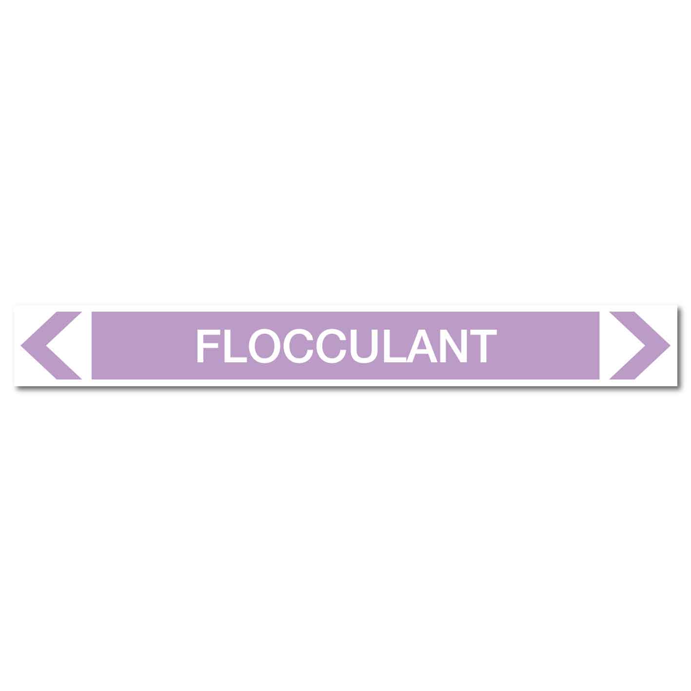 Alkalis / Acids - Flocculant - Pipe Marker Sticker - New Signs