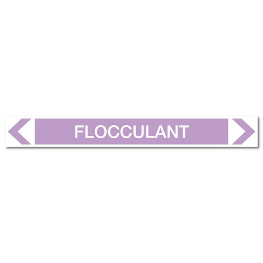 Alkalis / Acids - Flocculant - Pipe Marker Sticker - New Signs