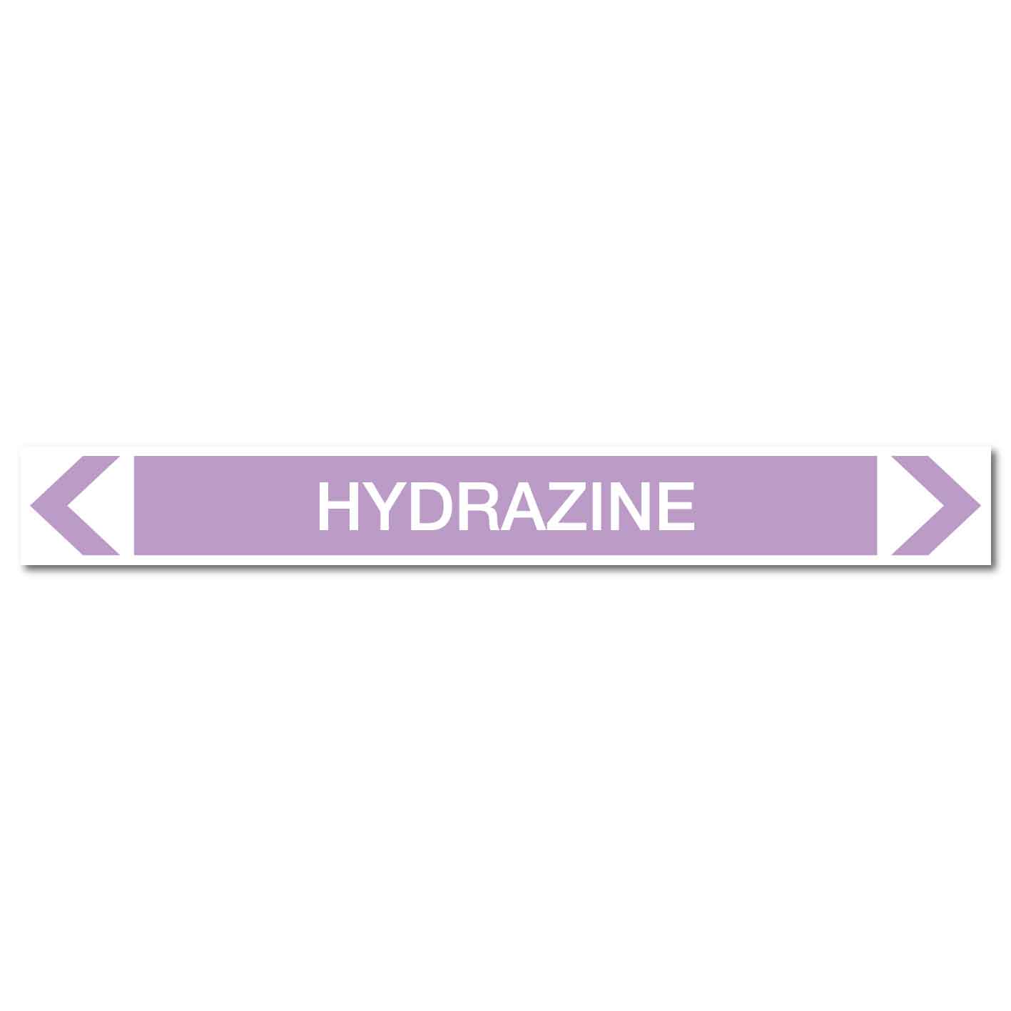 Alkalis / Acids - Hydrazine - Pipe Marker Sticker - New Signs