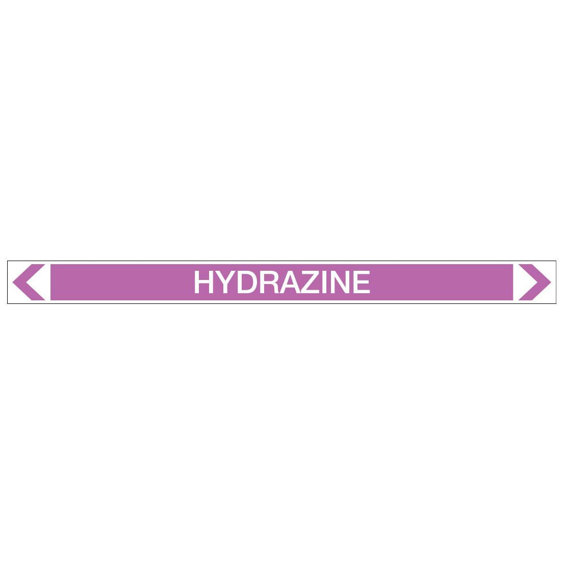 Alkalis / Acids - Hydrazine - Pipe Marker Sticker - New Signs