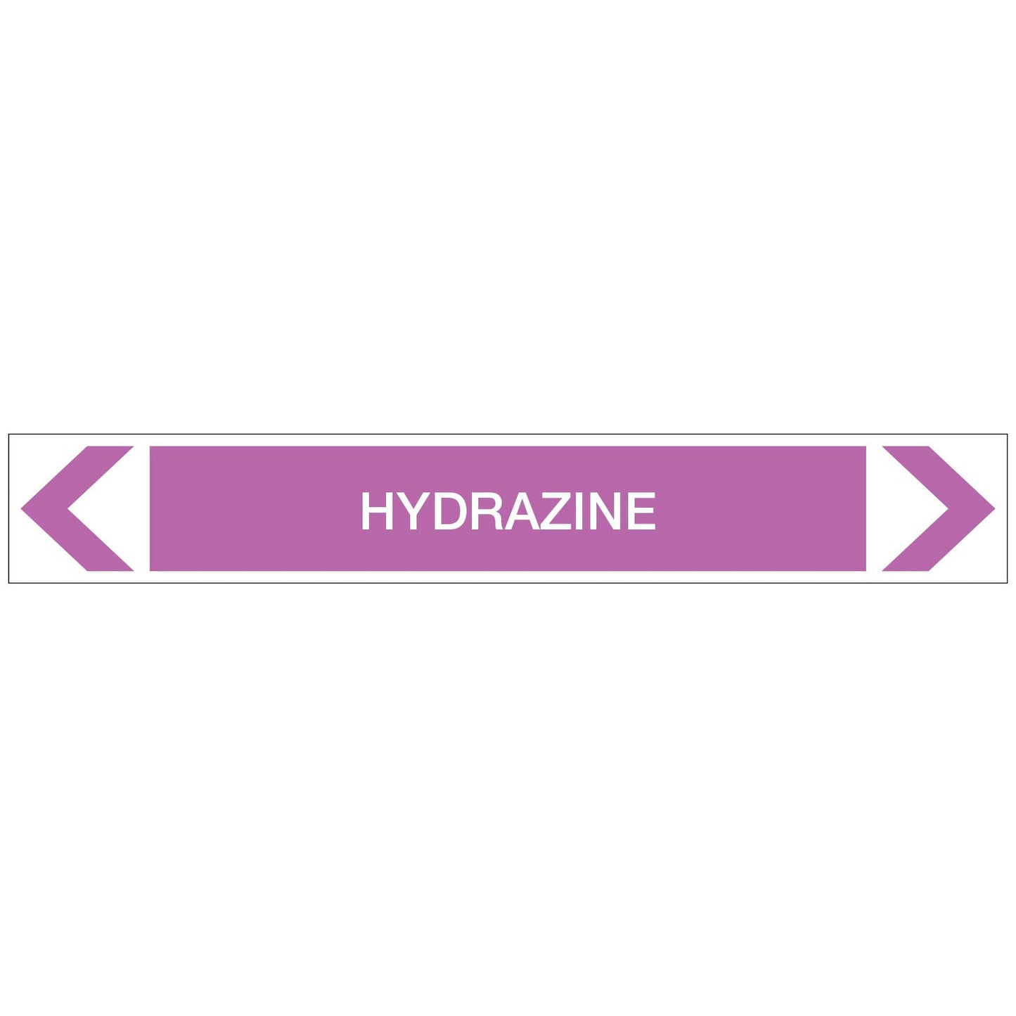 Alkalis / Acids - Hydrazine - Pipe Marker Sticker - New Signs