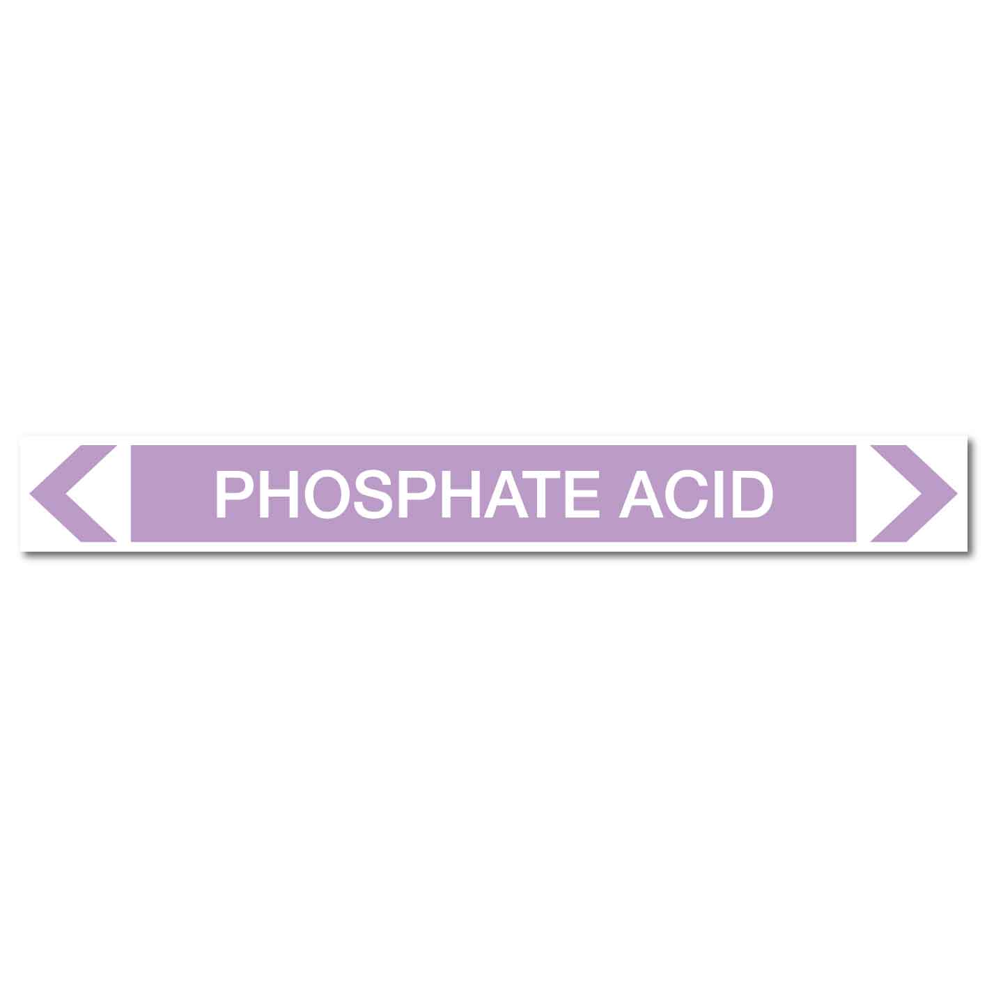 Alkalis / Acids - Phosphate Acid - Pipe Marker Sticker - New Signs