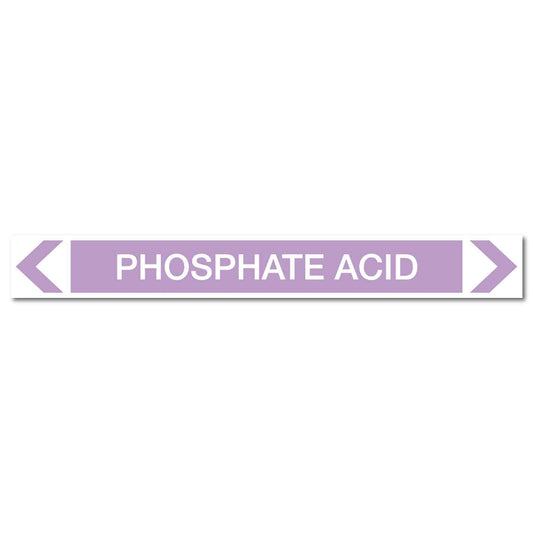 Alkalis / Acids - Phosphate Acid - Pipe Marker Sticker - New Signs