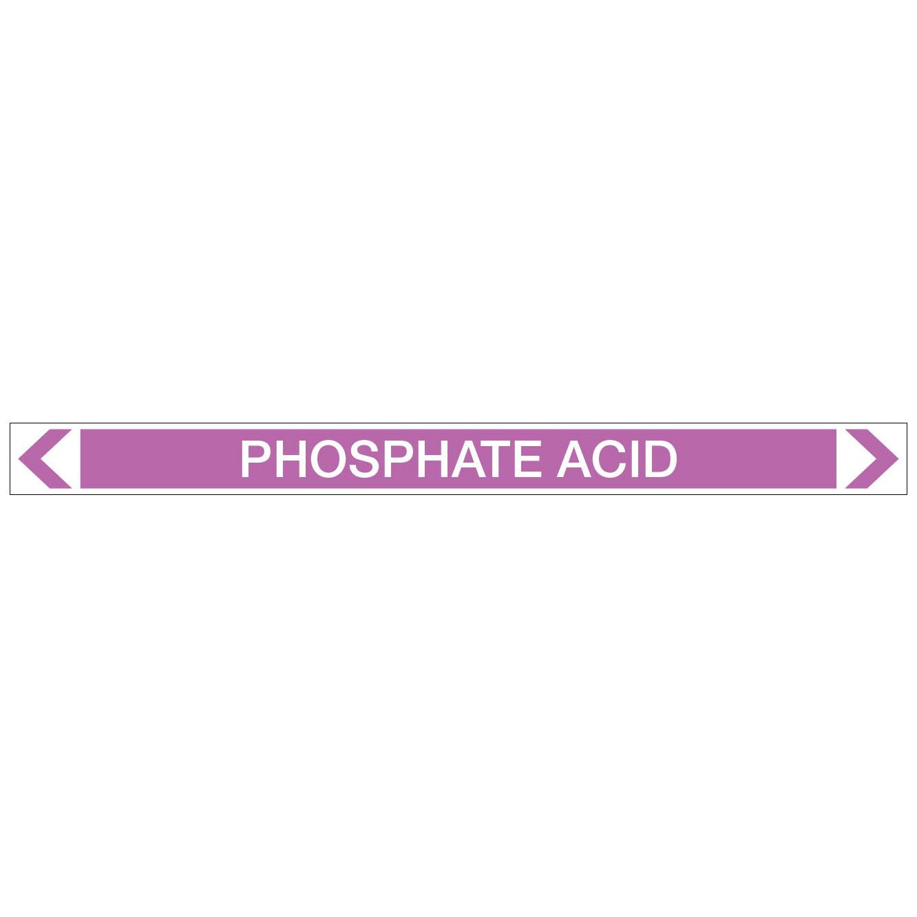 Alkalis / Acids - Phosphate Acid - Pipe Marker Sticker - New Signs