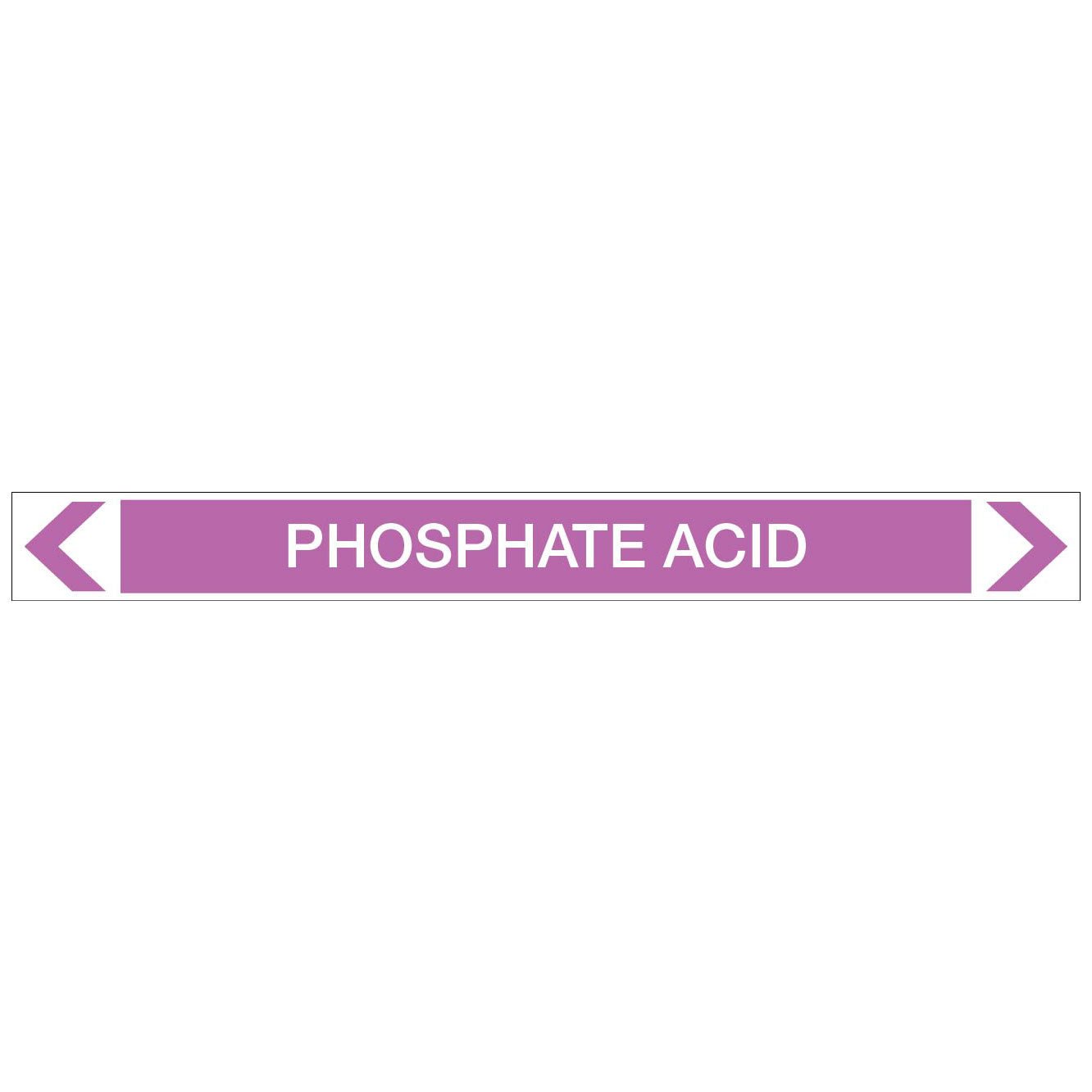 Alkalis / Acids - Phosphate Acid - Pipe Marker Sticker - New Signs