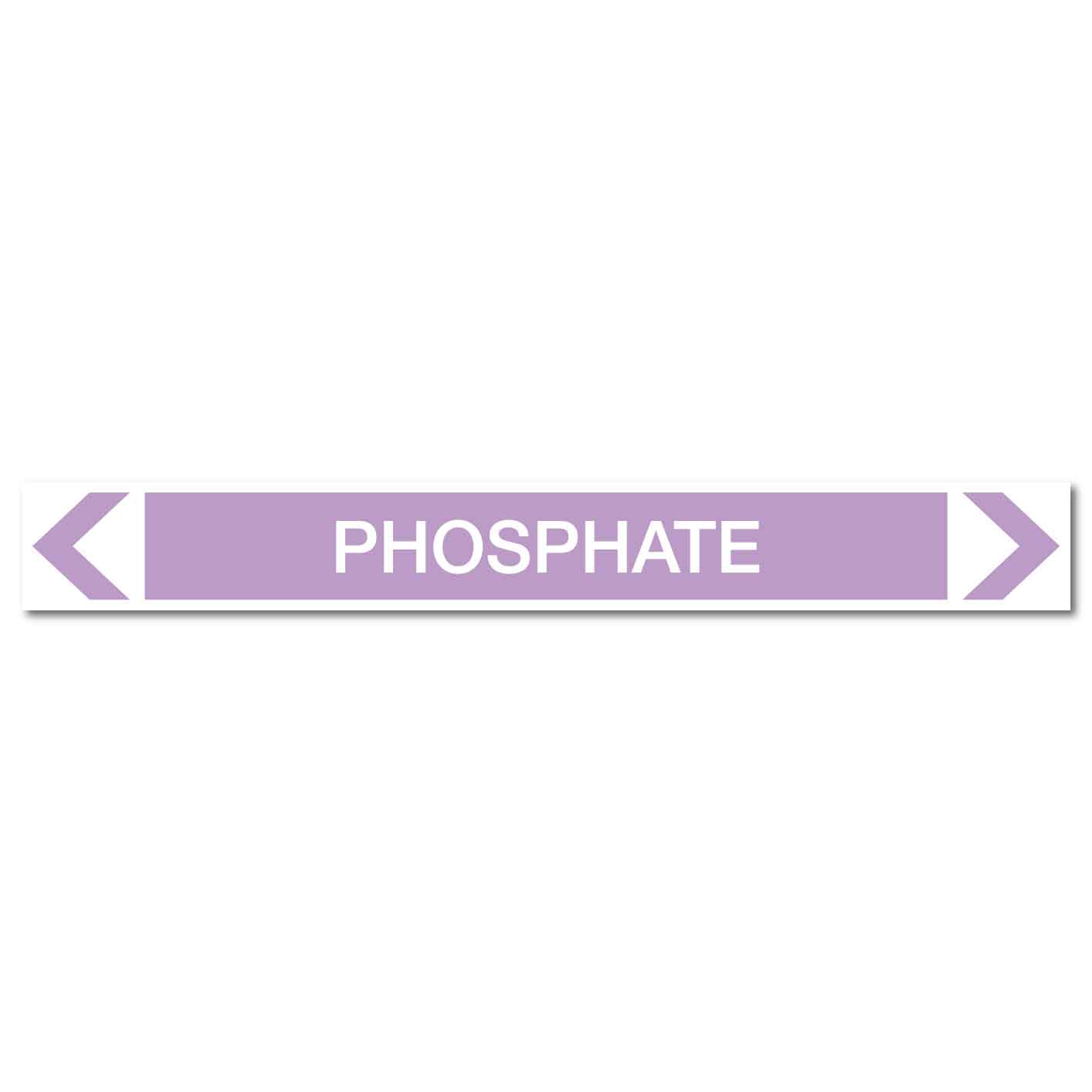 Alkalis / Acids - Phosphate - Pipe Marker Sticker - New Signs