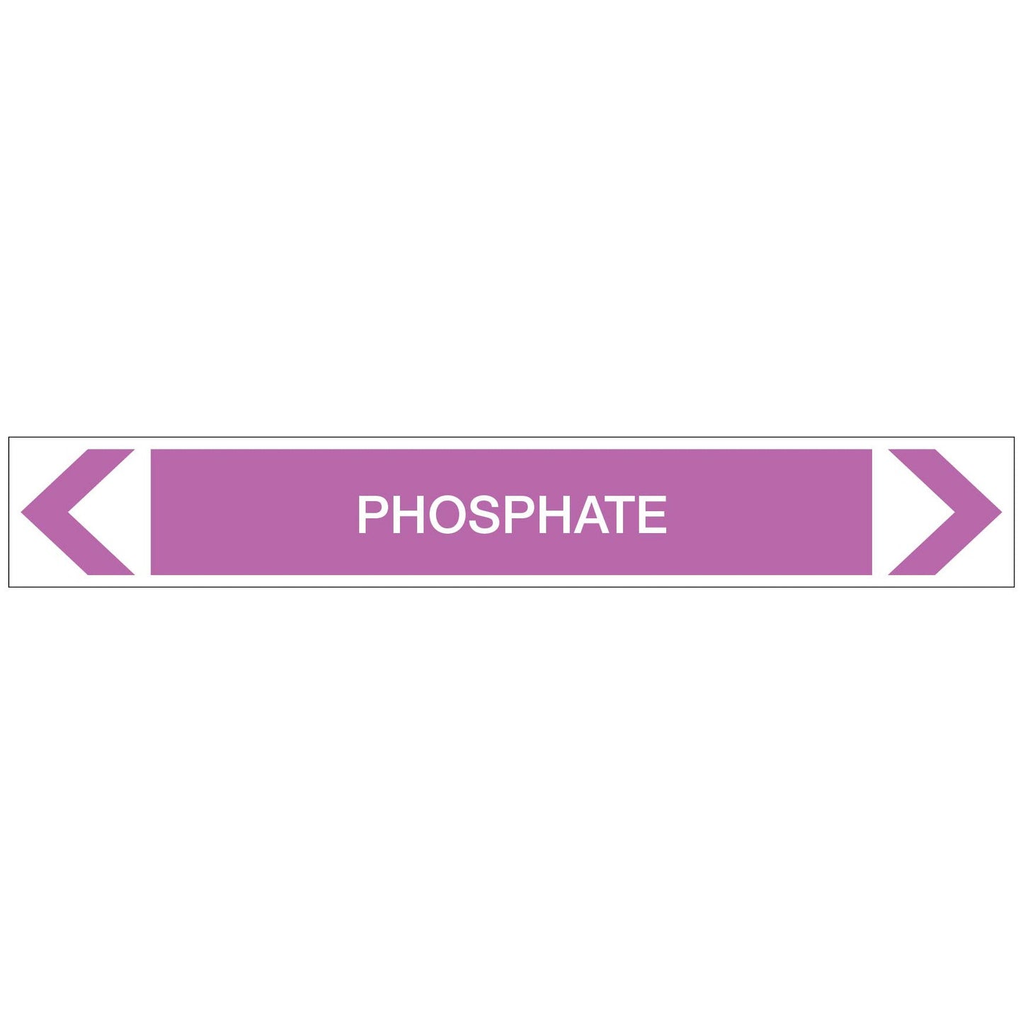 Alkalis / Acids - Phosphate - Pipe Marker Sticker - New Signs