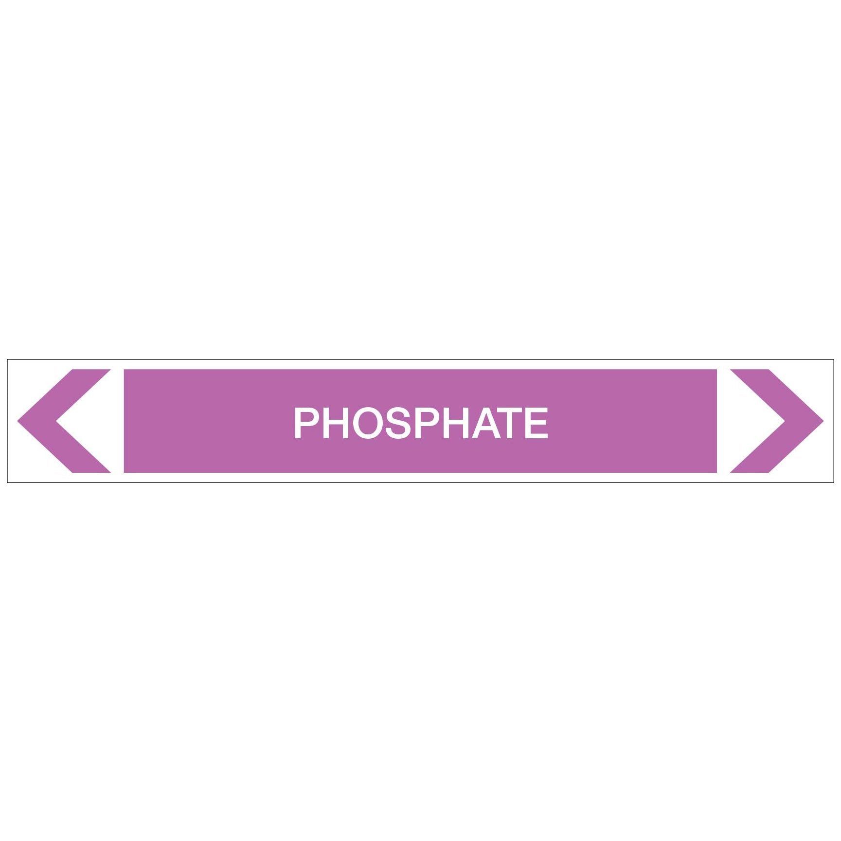 Alkalis / Acids - Phosphate - Pipe Marker Sticker - New Signs