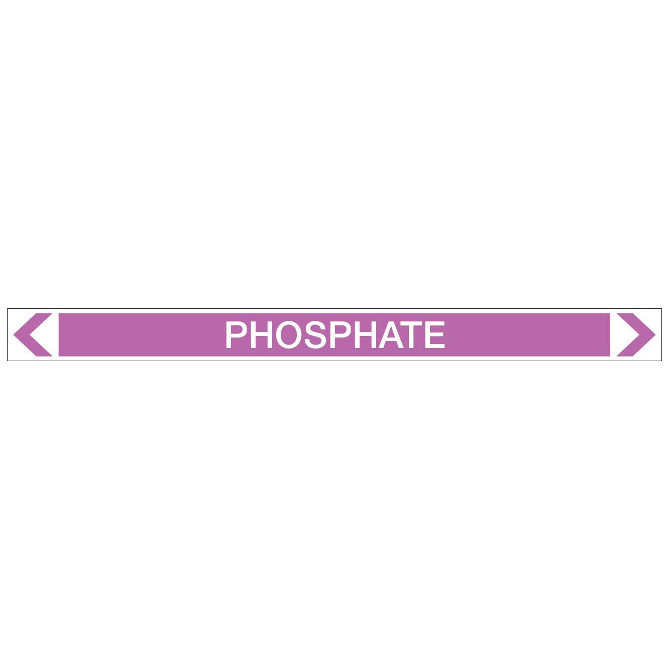 Alkalis / Acids - Phosphate - Pipe Marker Sticker - New Signs