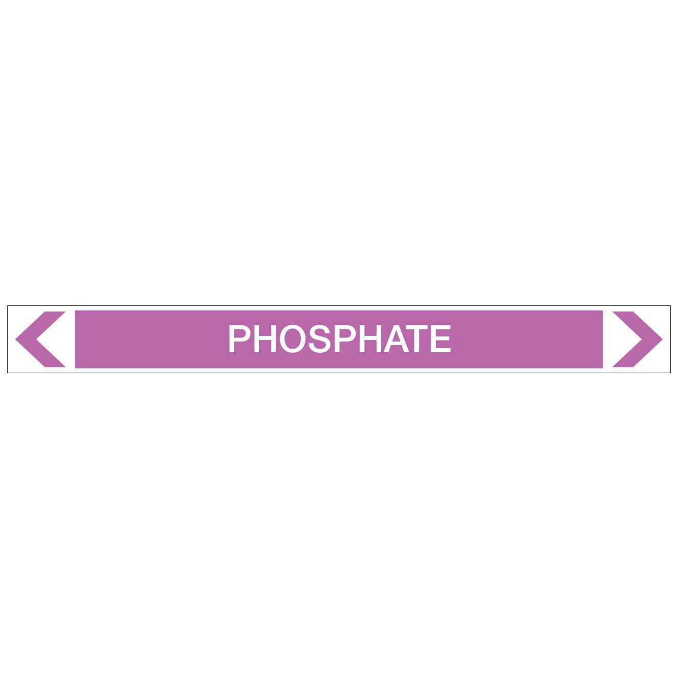 Alkalis / Acids - Phosphate - Pipe Marker Sticker - New Signs