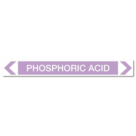 Alkalis / Acids - Phosphoric Acid - Pipe Marker Sticker - New Signs