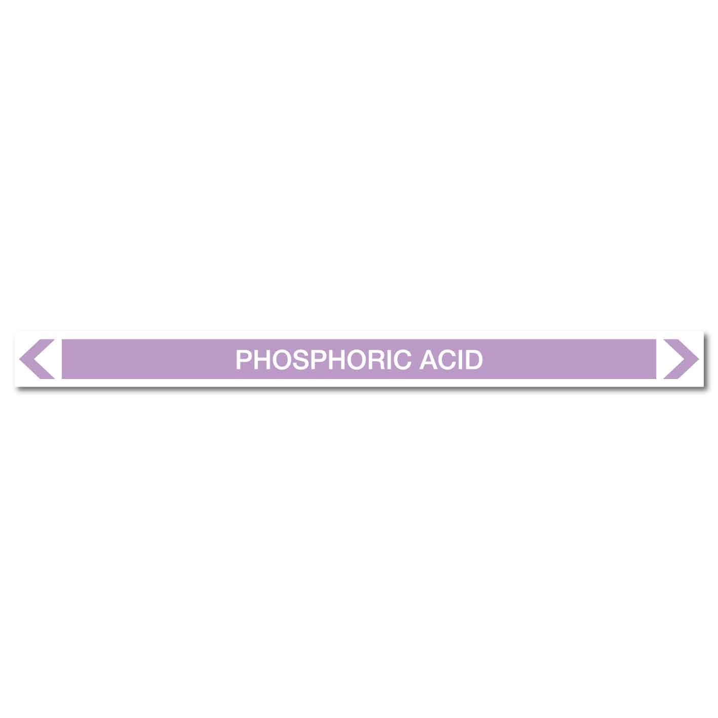 Alkalis / Acids - Phosphoric Acid - Pipe Marker Sticker - New Signs