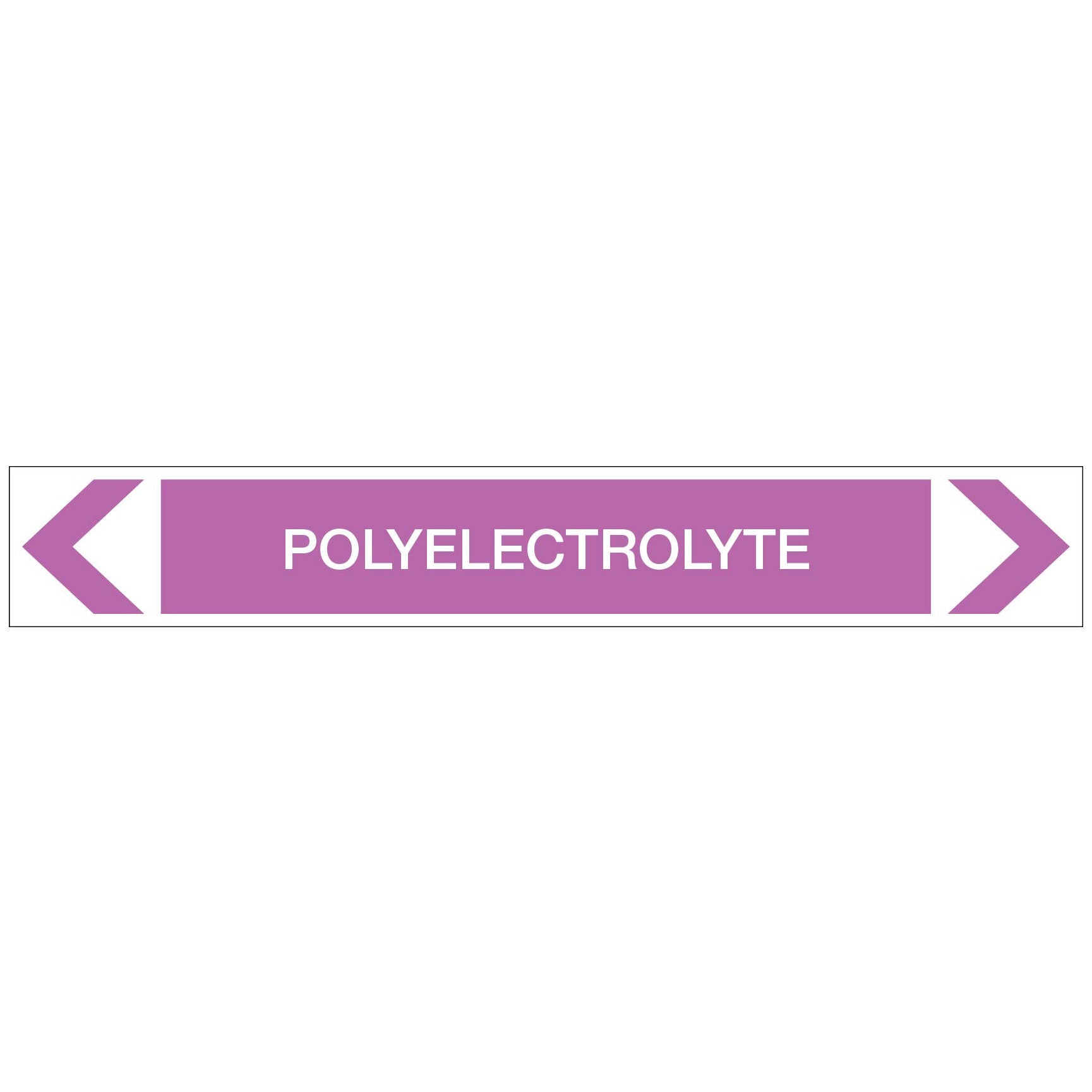 Alkalis / Acids - Polyelectrolyte - Pipe Marker Sticker - New Signs