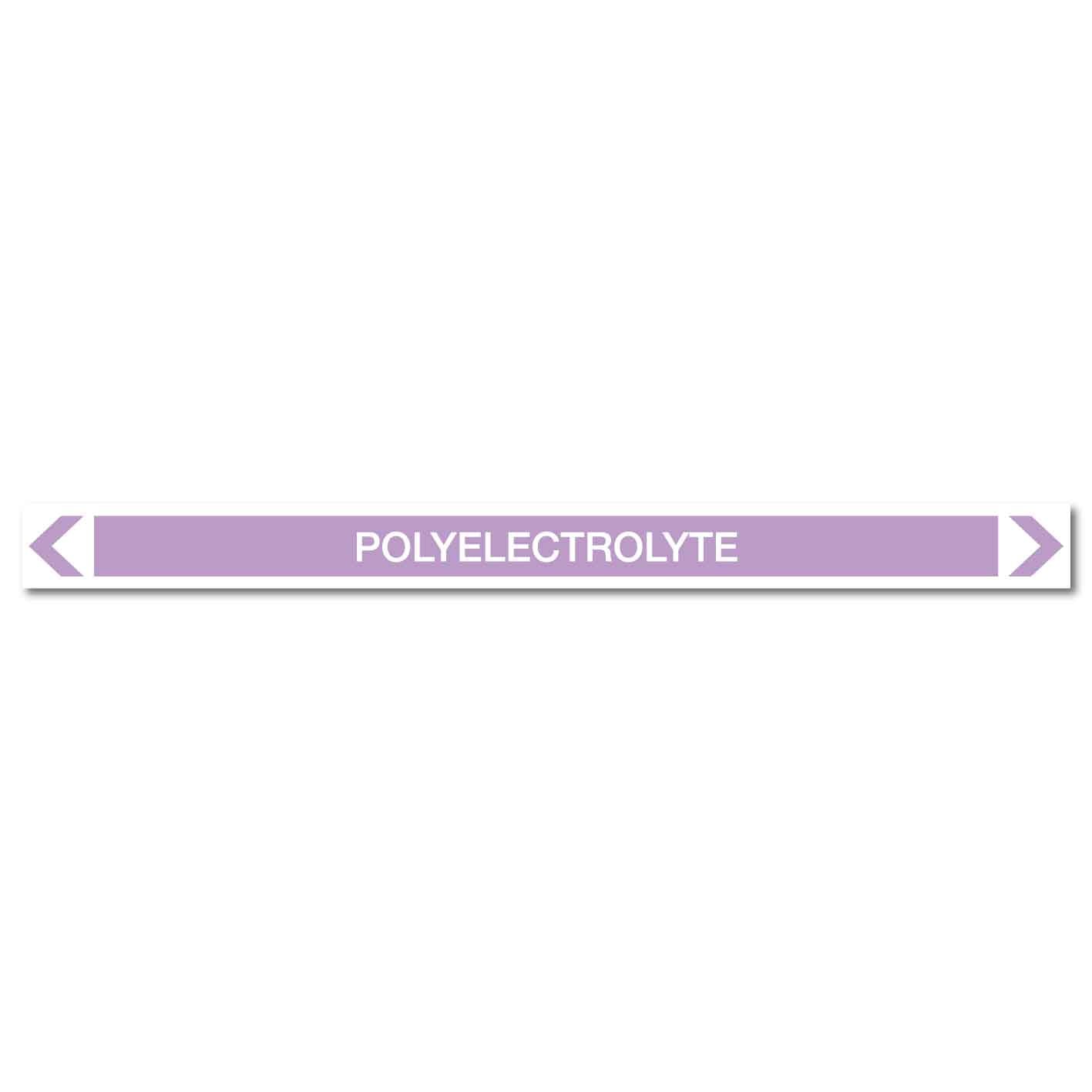 Alkalis / Acids - Polyelectrolyte - Pipe Marker Sticker - New Signs