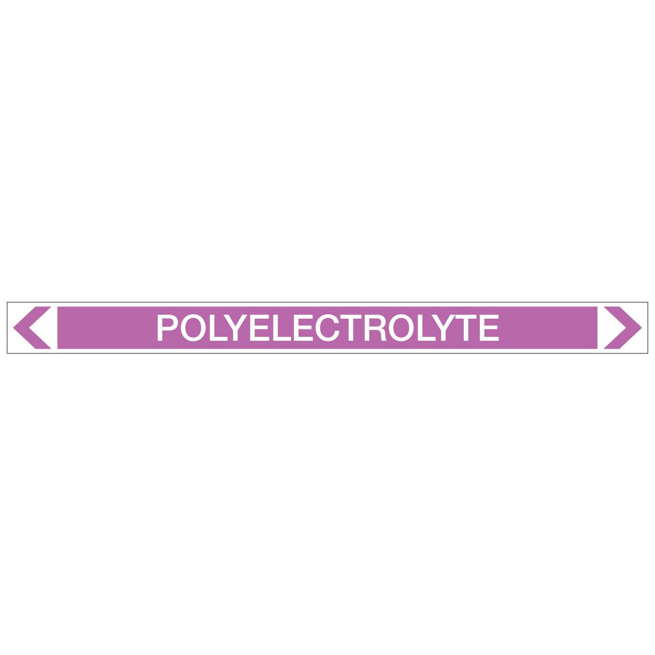 Alkalis / Acids - Polyelectrolyte - Pipe Marker Sticker - New Signs