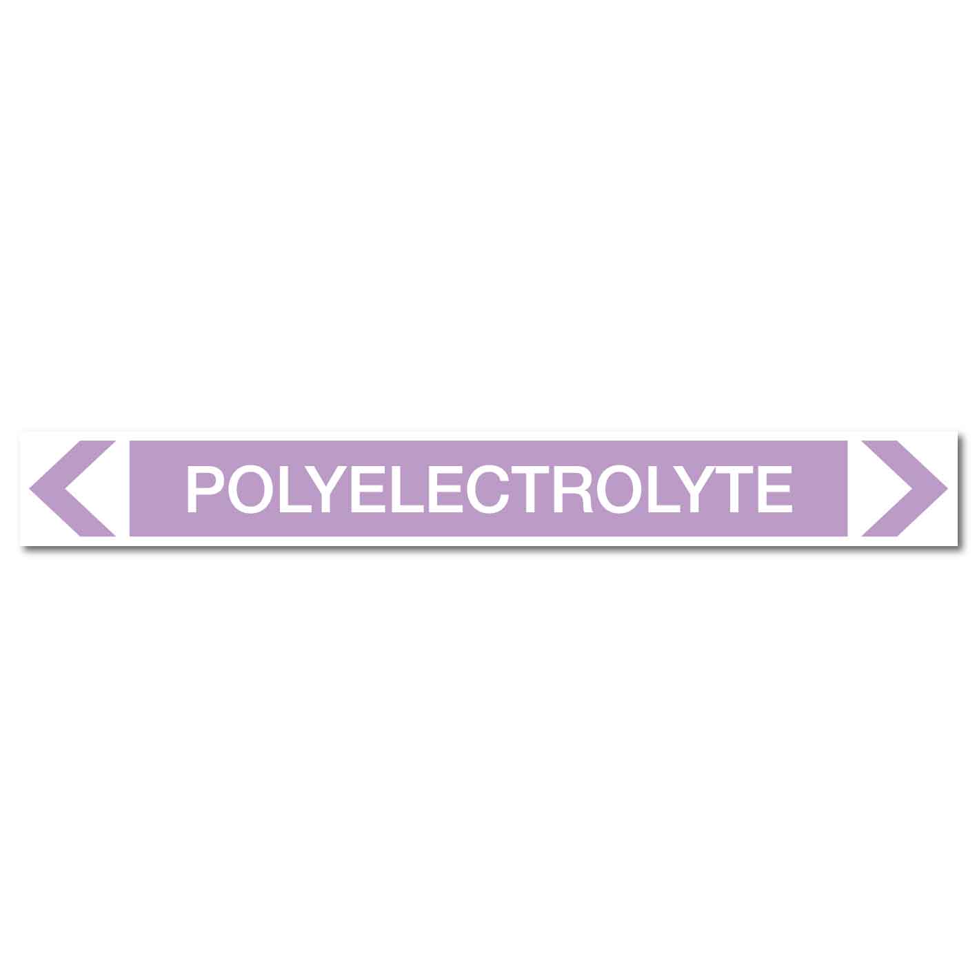 Alkalis / Acids - Polyelectrolyte - Pipe Marker Sticker - New Signs
