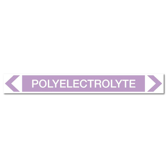 Alkalis / Acids - Polyelectrolyte - Pipe Marker Sticker - New Signs