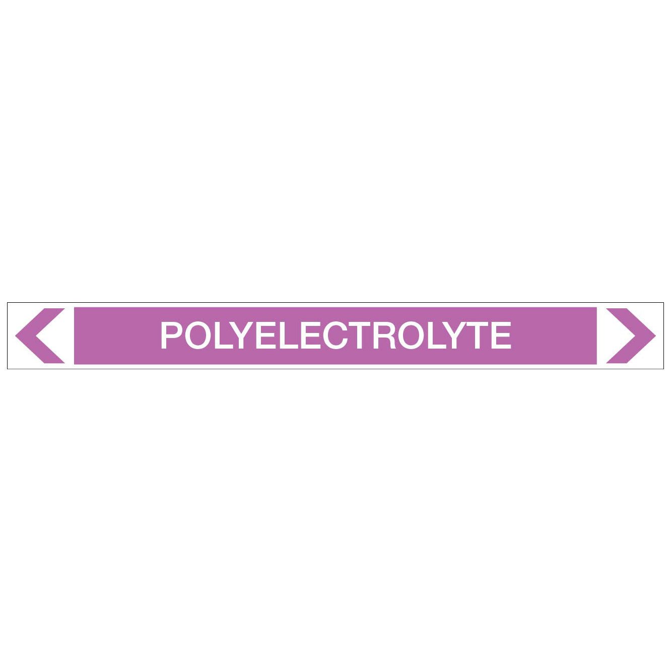 Alkalis / Acids - Polyelectrolyte - Pipe Marker Sticker - New Signs