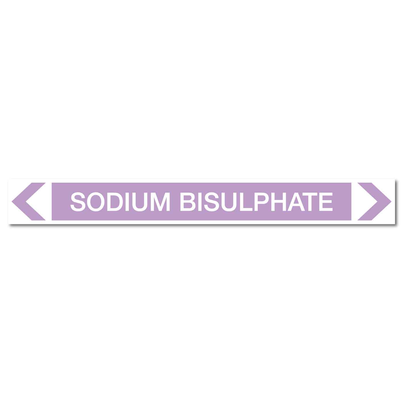 Alkalis / Acids - Sodium Bisulphate - Pipe Marker Sticker - New Signs