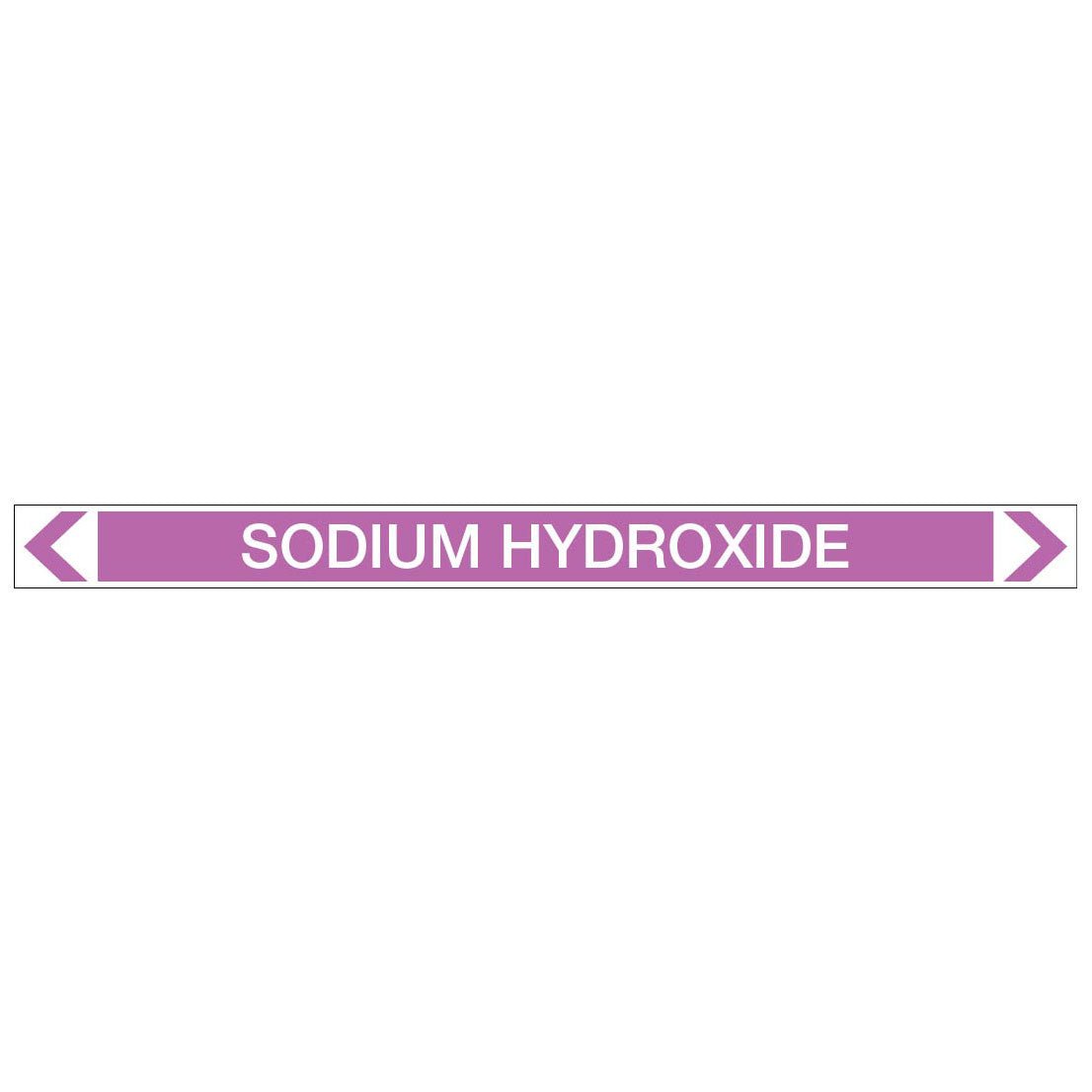 Alkalis / Acids - Sodium Hydroxide - Pipe Marker Sticker - New Signs