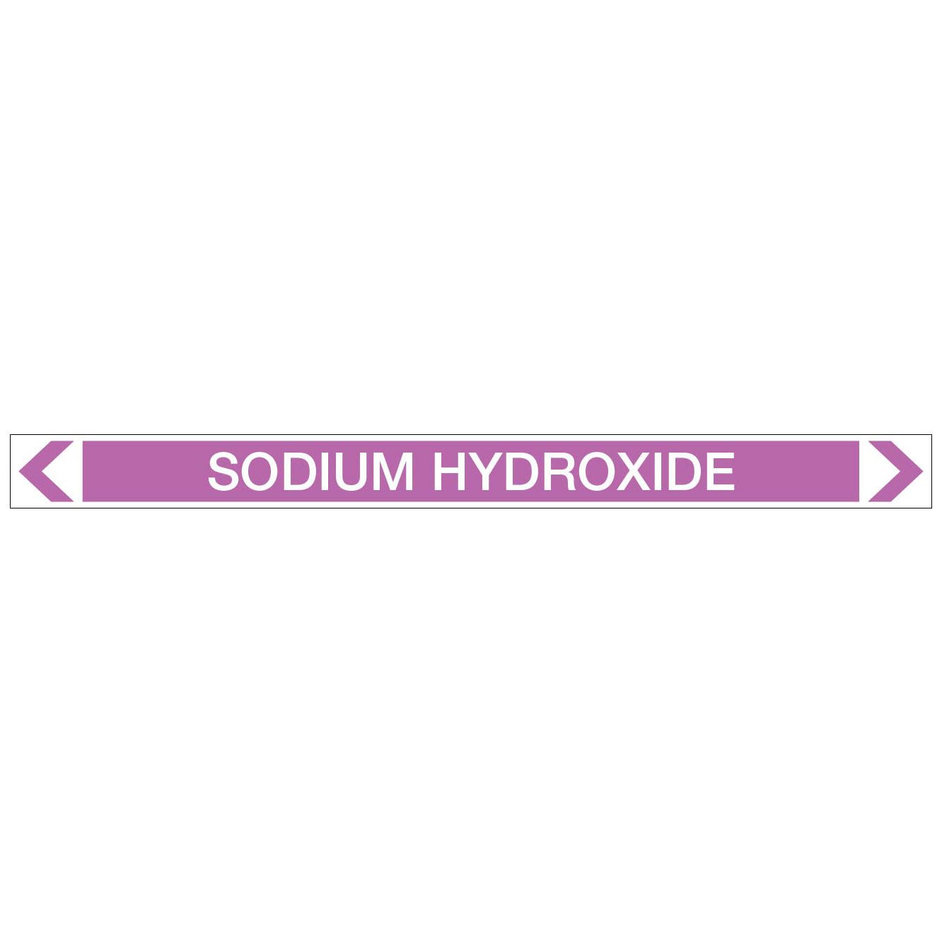 Alkalis / Acids - Sodium Hydroxide - Pipe Marker Sticker - New Signs
