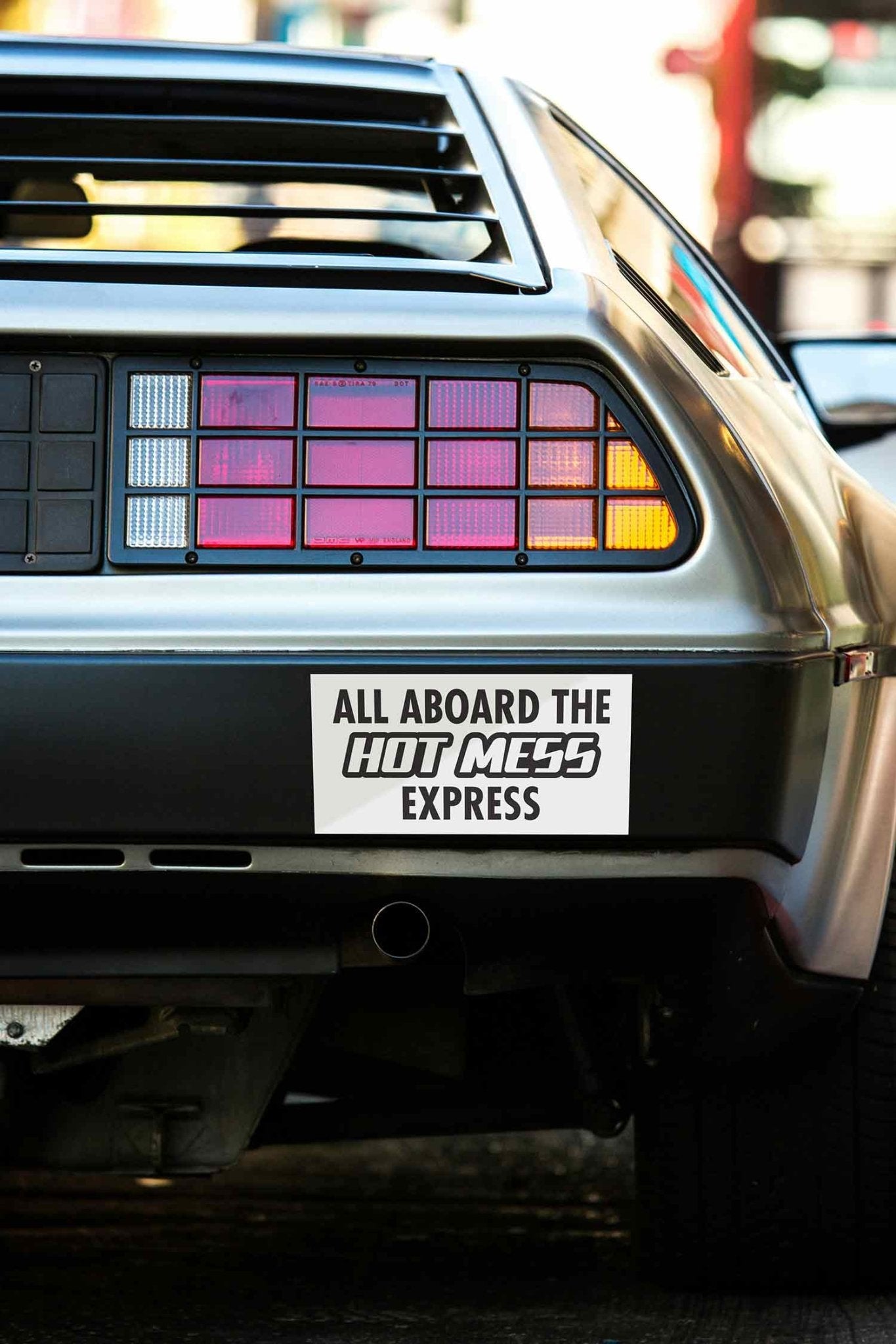All Aboard The Hot Mess Express Car Bumper Stickers - New Signs