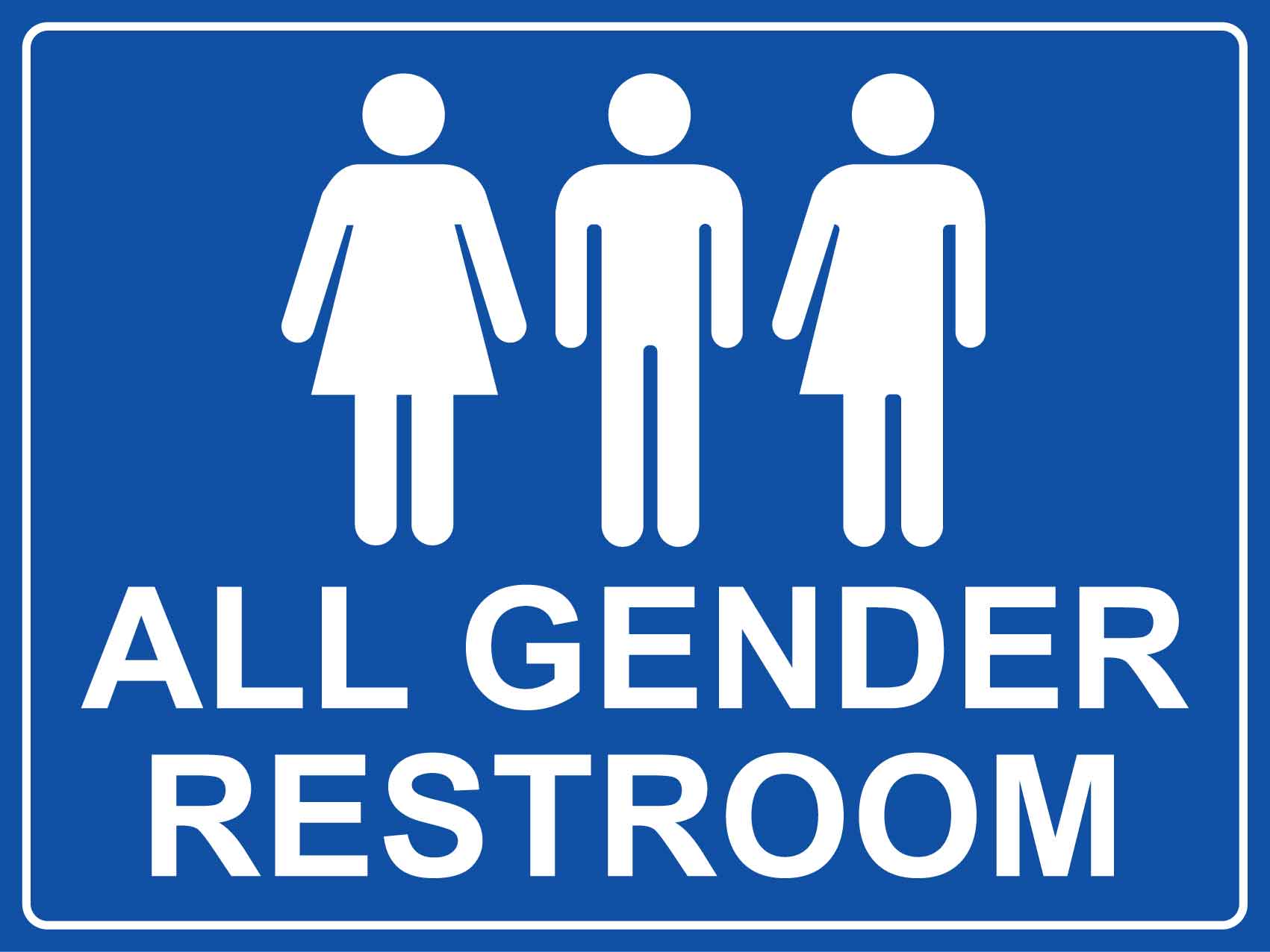 All Gender Restroom Sign - New Signs