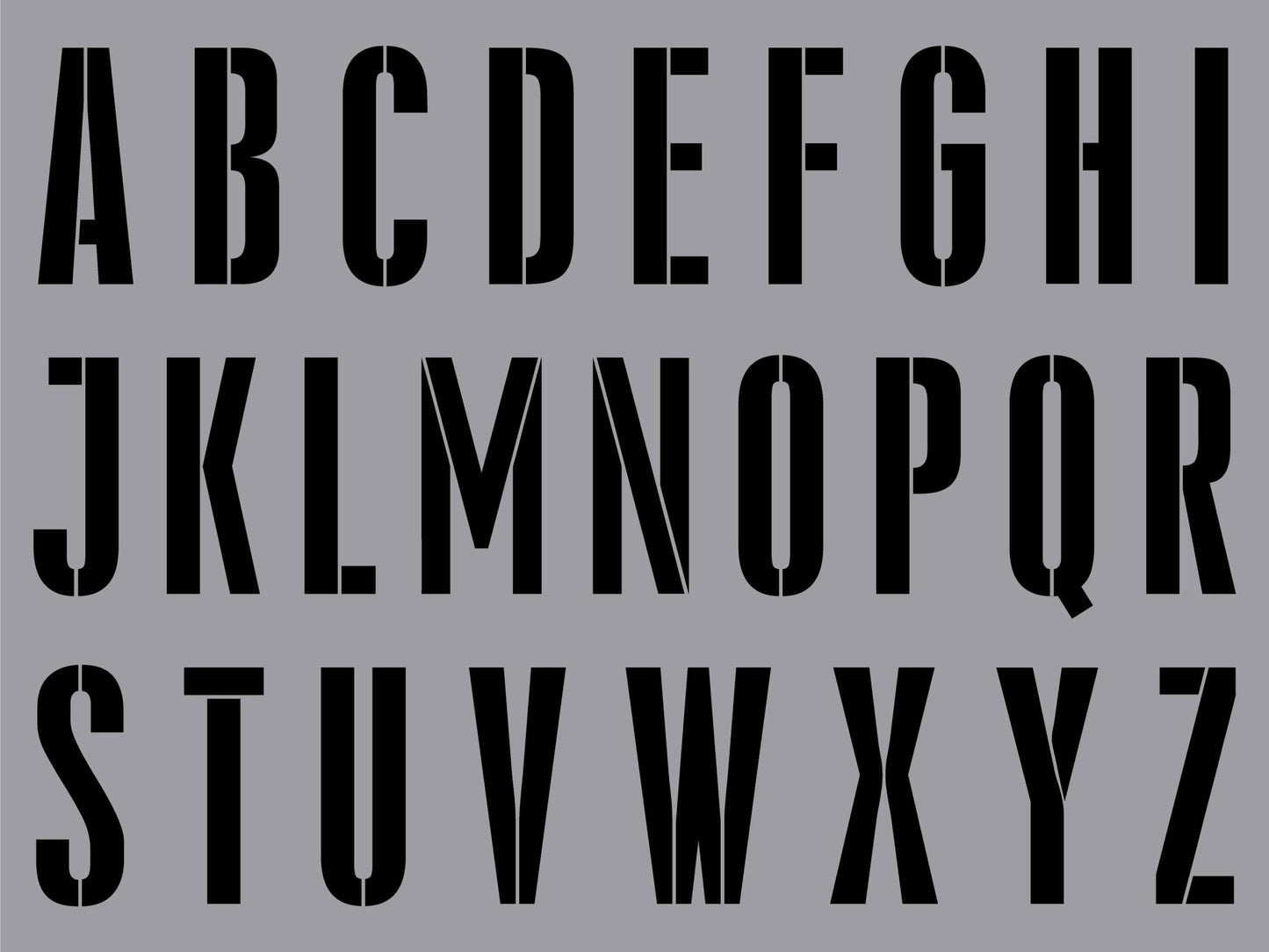 Alphabet - Aluminium Composite Stencil - New Signs
