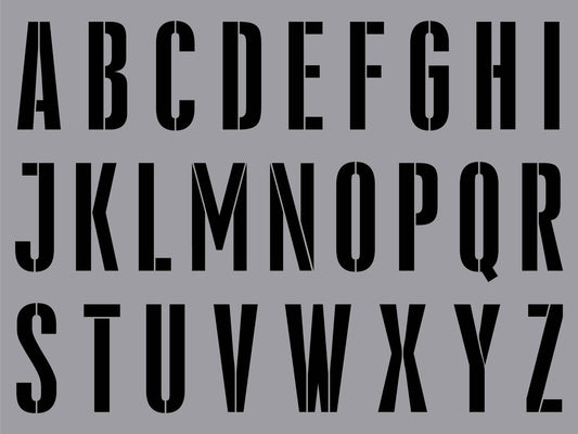 Alphabet - Aluminium Composite Stencil - New Signs