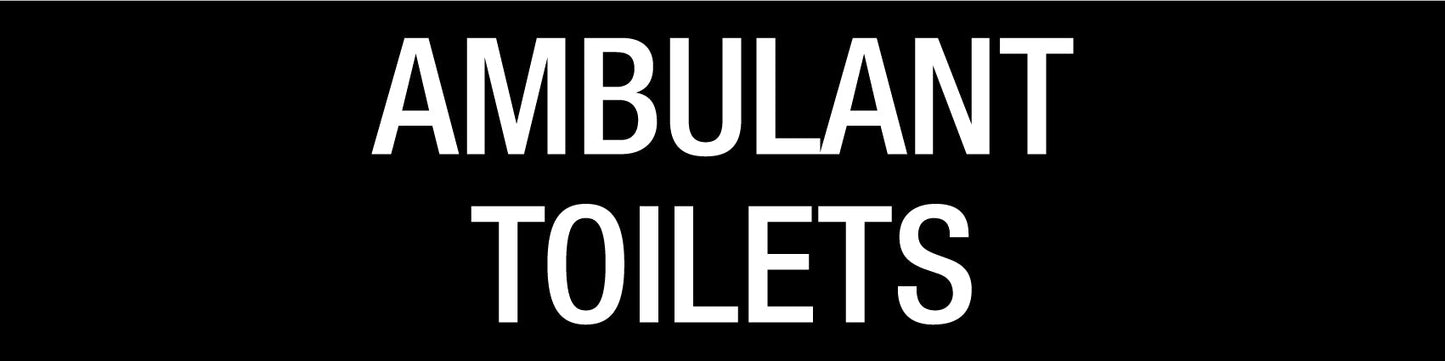 Ambulant Toilets - Statutory Sign - New Signs