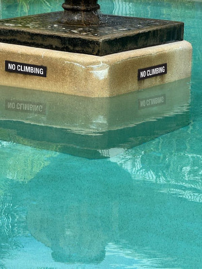 AP No Climbing Sign 360mm x 80mm - New Signs