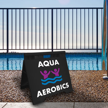 Aqua Aerobics - Evarite A - Frame Sign - New Signs
