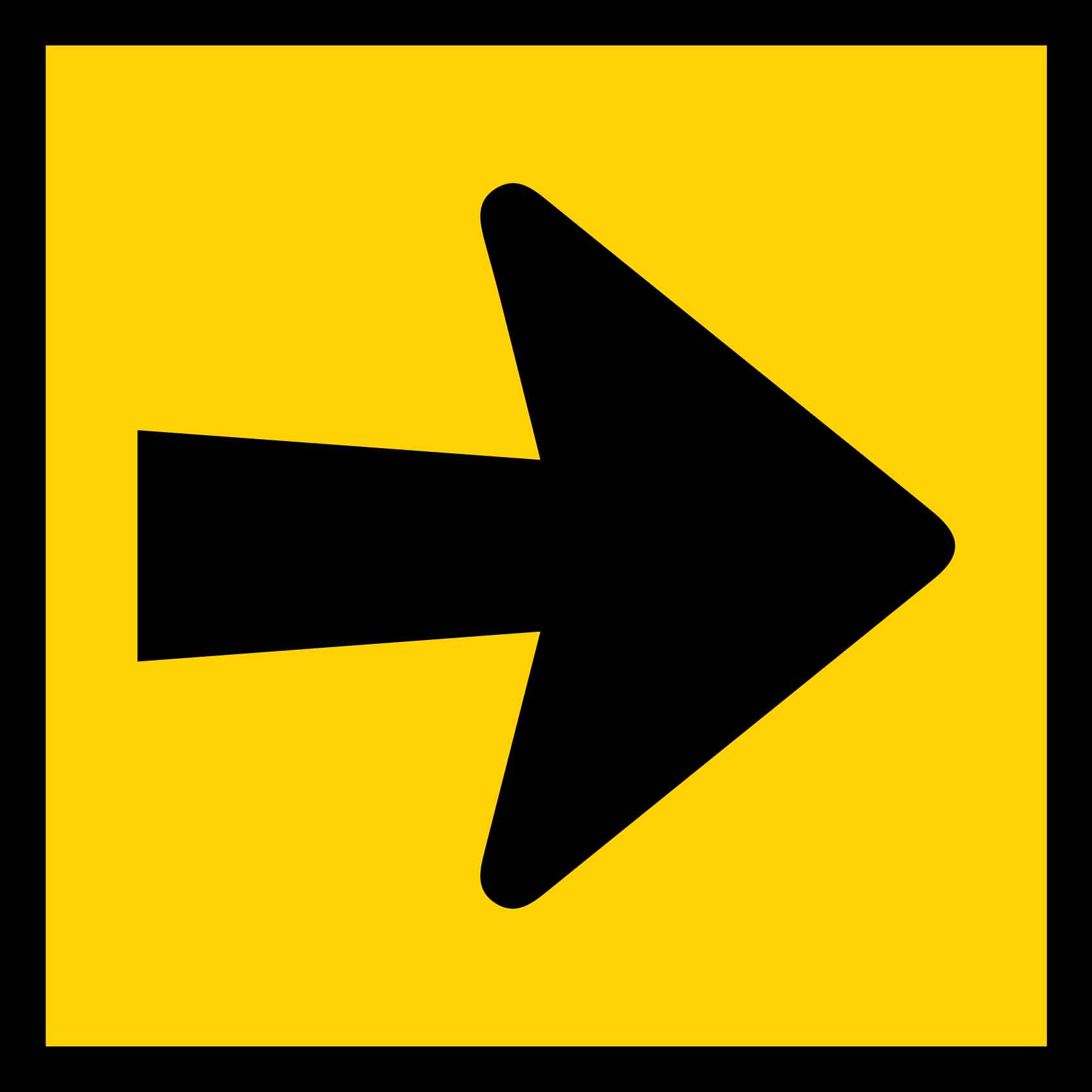 Arrow Bold Multi Message Traffic Sign - New Signs