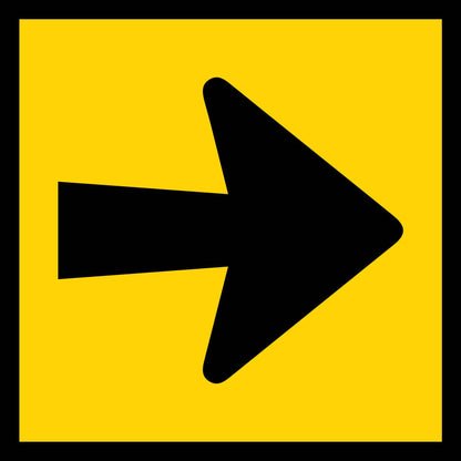 Arrow Bold Multi Message Traffic Sign - New Signs