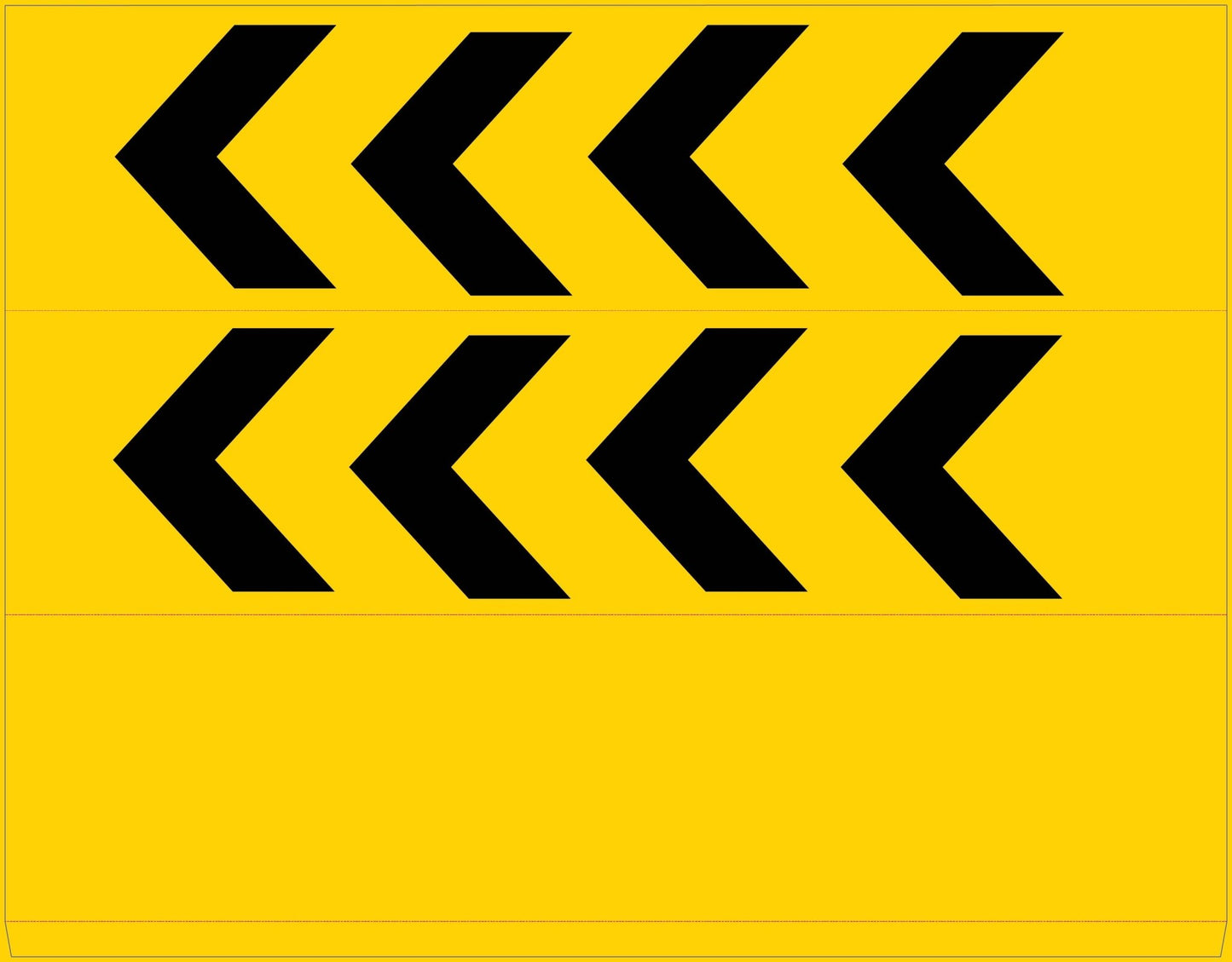 Arrow Left - Landscape Corflute Toblerone Signs - New Signs