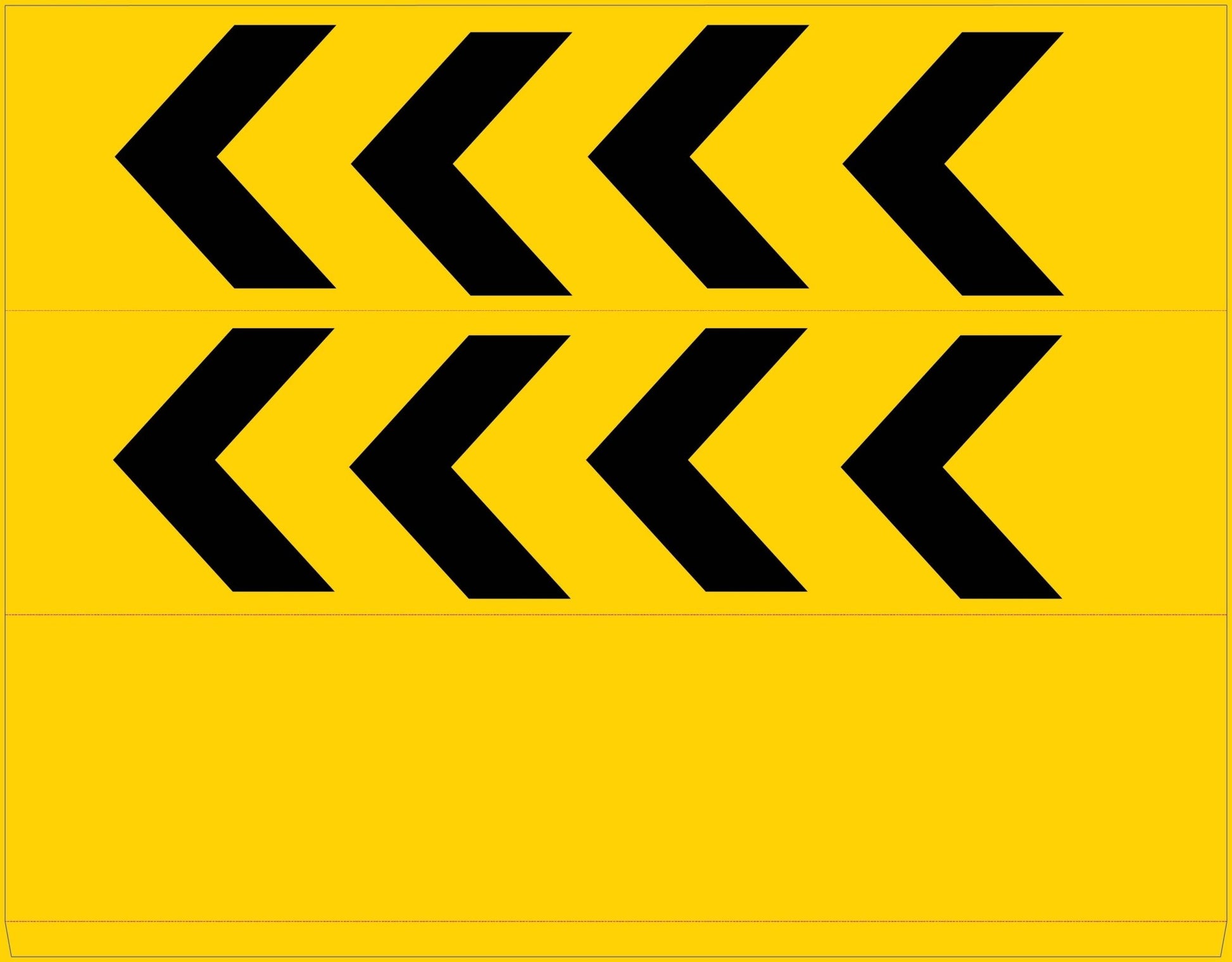 Arrow Left - Landscape Corflute Toblerone Signs - New Signs