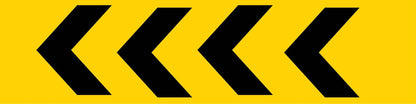 Arrow Left - Landscape Corflute Toblerone Signs - New Signs
