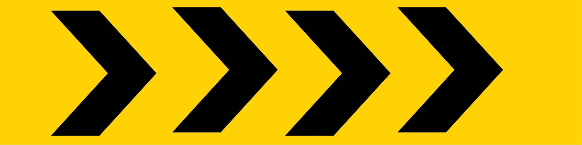 Arrow Right - Landscape Corflute Toblerone Signs - New Signs
