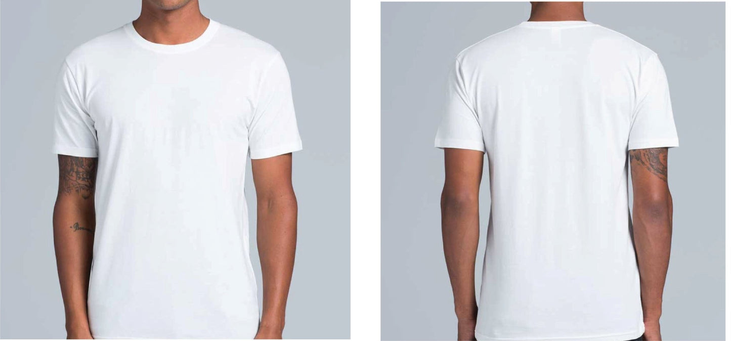 AS Colour Staple Tee - Custom Design - White - New Signs