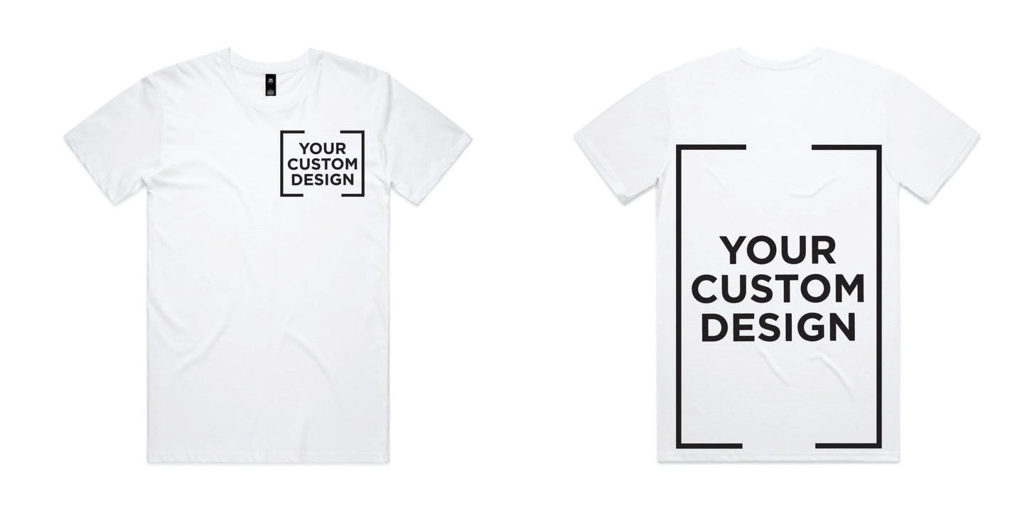 AS Colour Staple Tee - Custom Design - White - New Signs