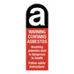 Asbestos Warning Stickers - New Signs