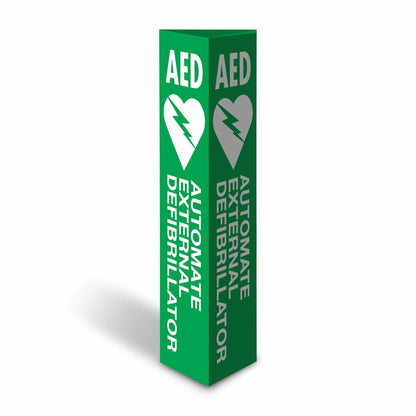 Automated External Defibrillator - Corflute Bollard Cover - New Signs