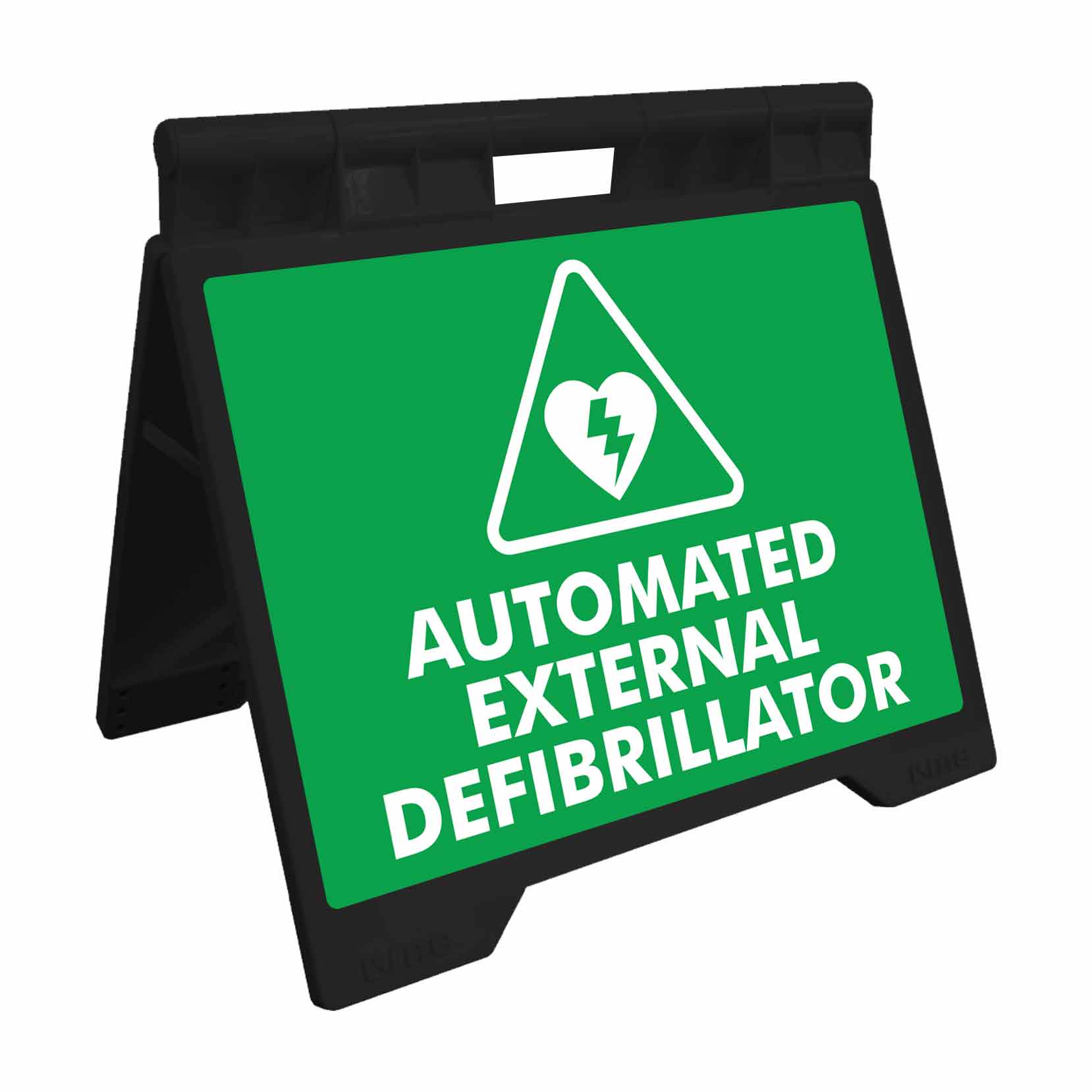 Automated External Defibrillator Triangle - Evarite A - Frame Sign - New Signs