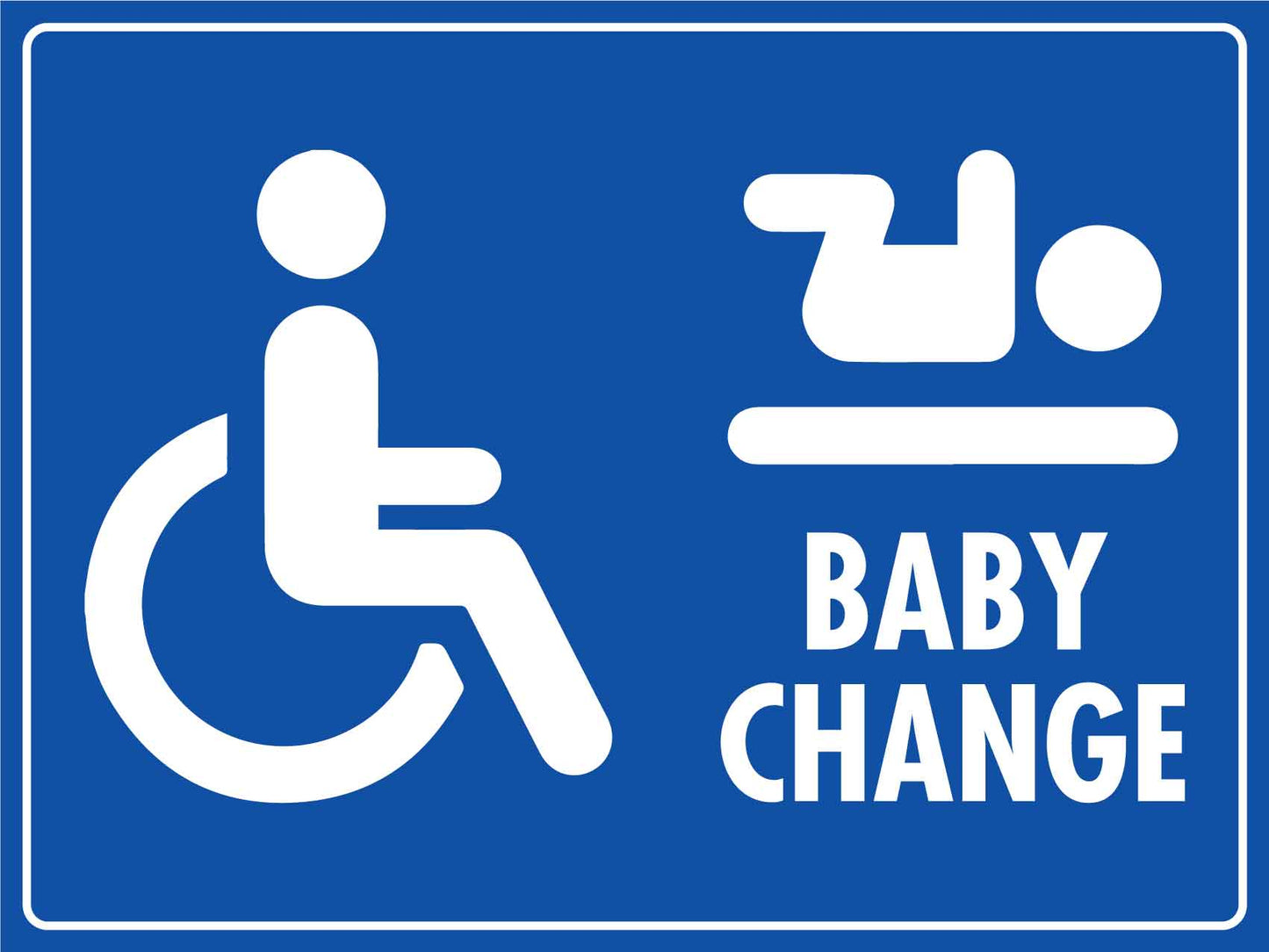 Baby Change Disabled Toilet Sign - New Signs