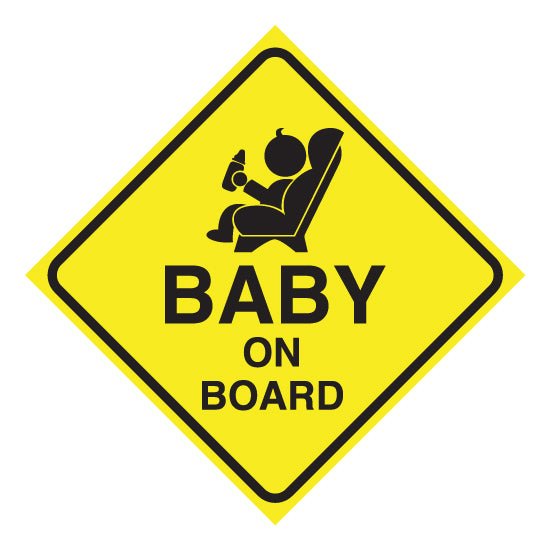 Baby on Board Car Seat Vehicle Sticker - New Signs