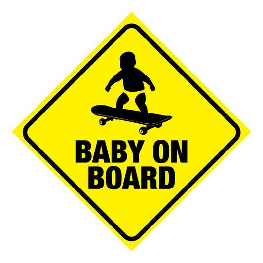 Baby On Board Nappy Vehicle Sticker - New Signs