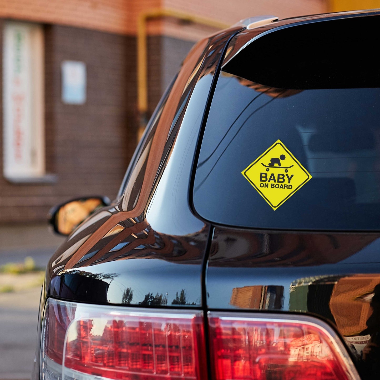 Baby On Board Skate Vehicle Sticker - New Signs