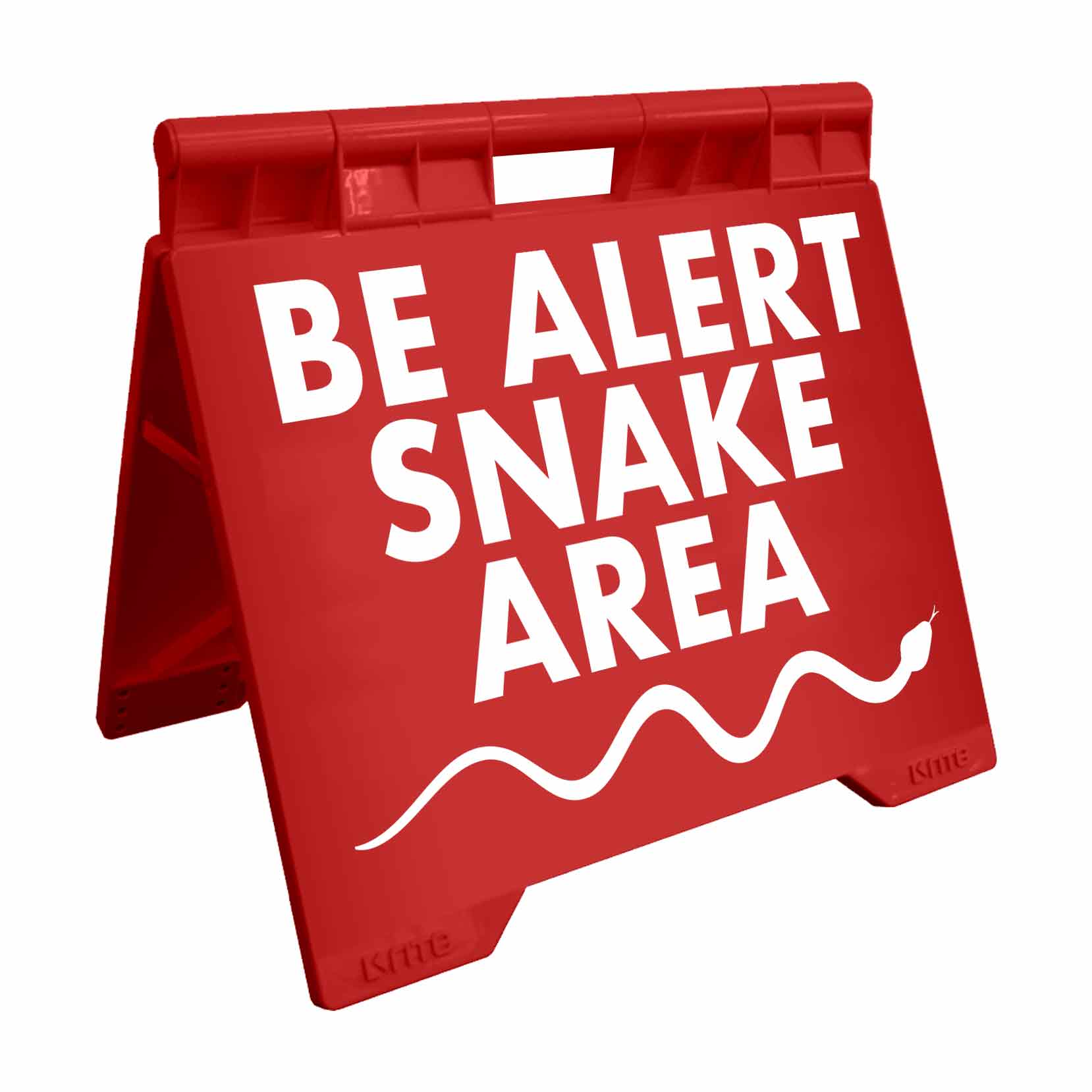 Be Alert Snake Area - Evarite A - Frame Sign - New Signs